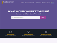 Tablet Screenshot of classsearch.com